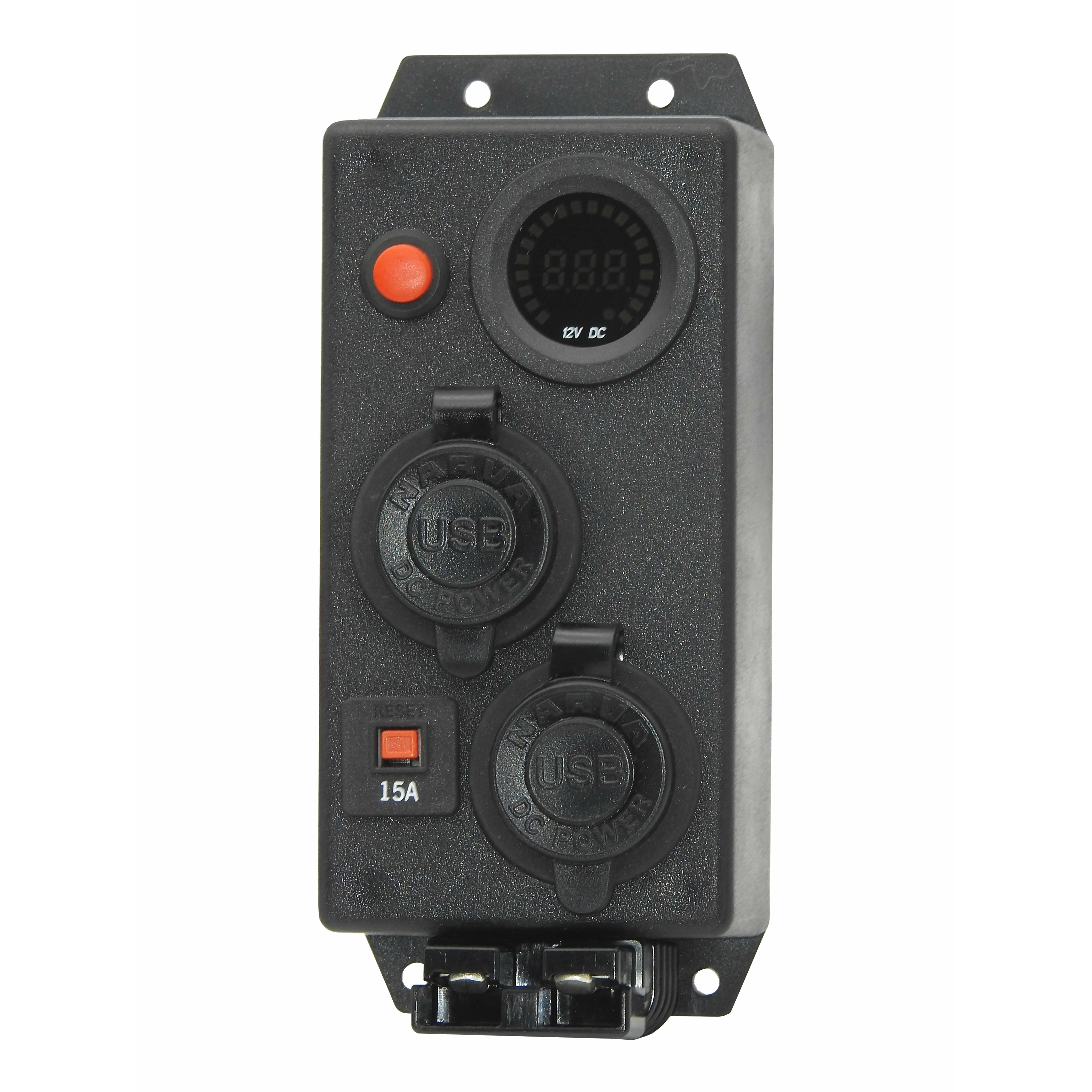Control Box VOLT 12V Front mount - 2 x Dual USB + 50 Amp Anderson #41