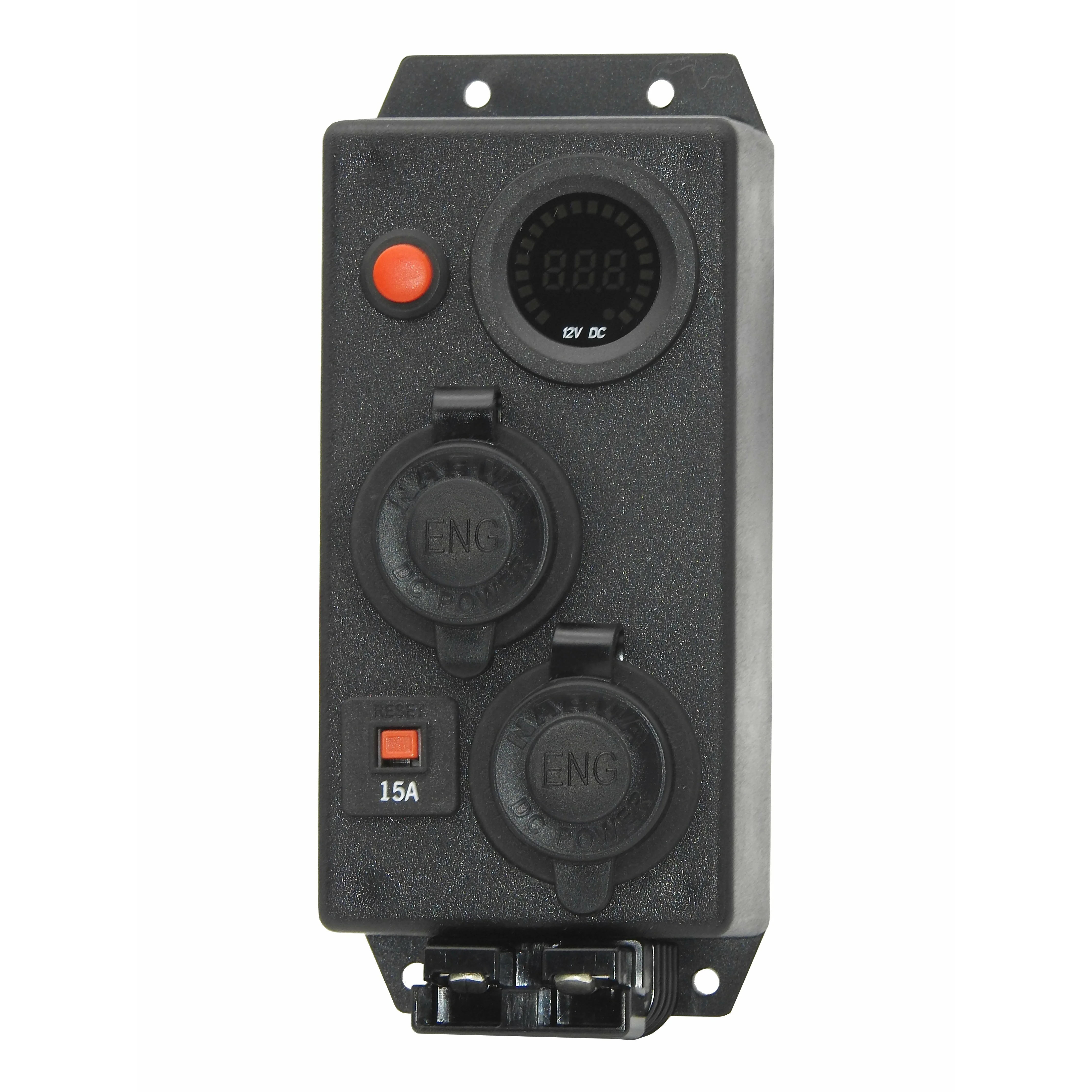 Control Box VOLT 12V Front mount - 2 x Engel Fridge socket + 50 Amp Anderson #40