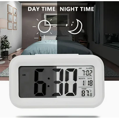 Digital LED Alarm Clock With Adjustable Light Function - Image 3
