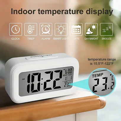 Digital LED Alarm Clock With Adjustable Light Function - Image 4