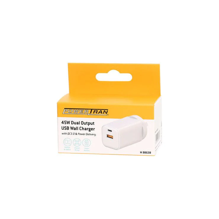 Dual Output QC3.0 and PD USB Wall Charger | M8863B - Image 4