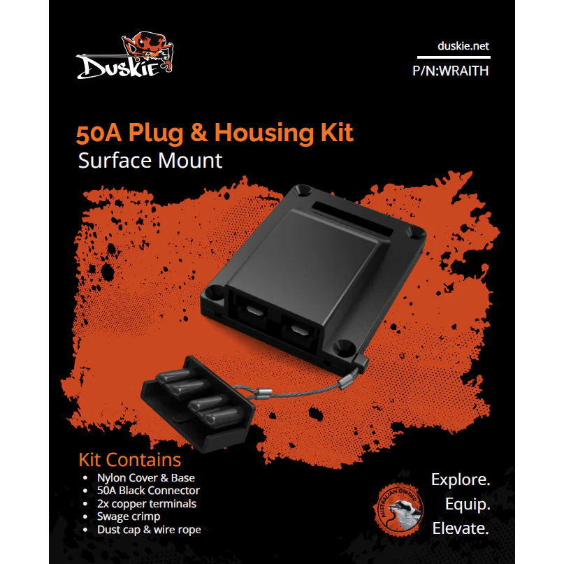 Duskie 50 Amp Anderson Surface Mount Housing kit