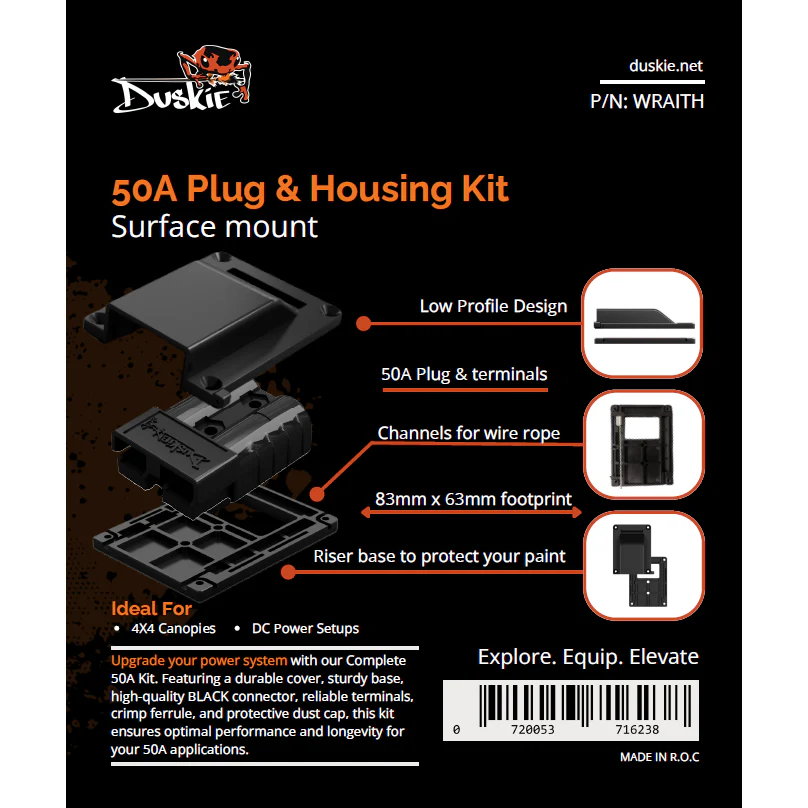 Duskie 50 Amp Anderson Surface Mount Housing kit - Image 2