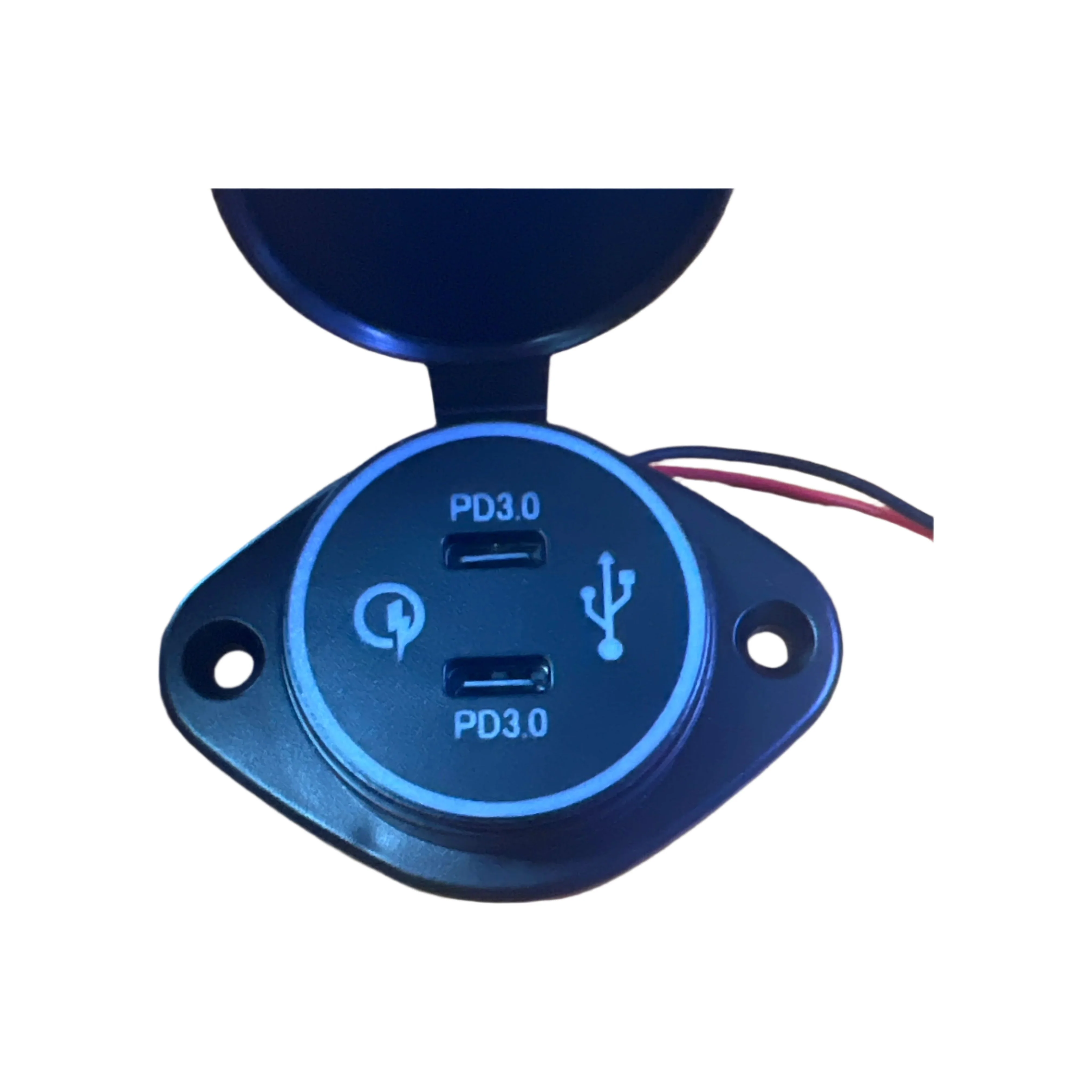 Flush Mount USB-C/USB Wall Mounted Charger - Image 3
