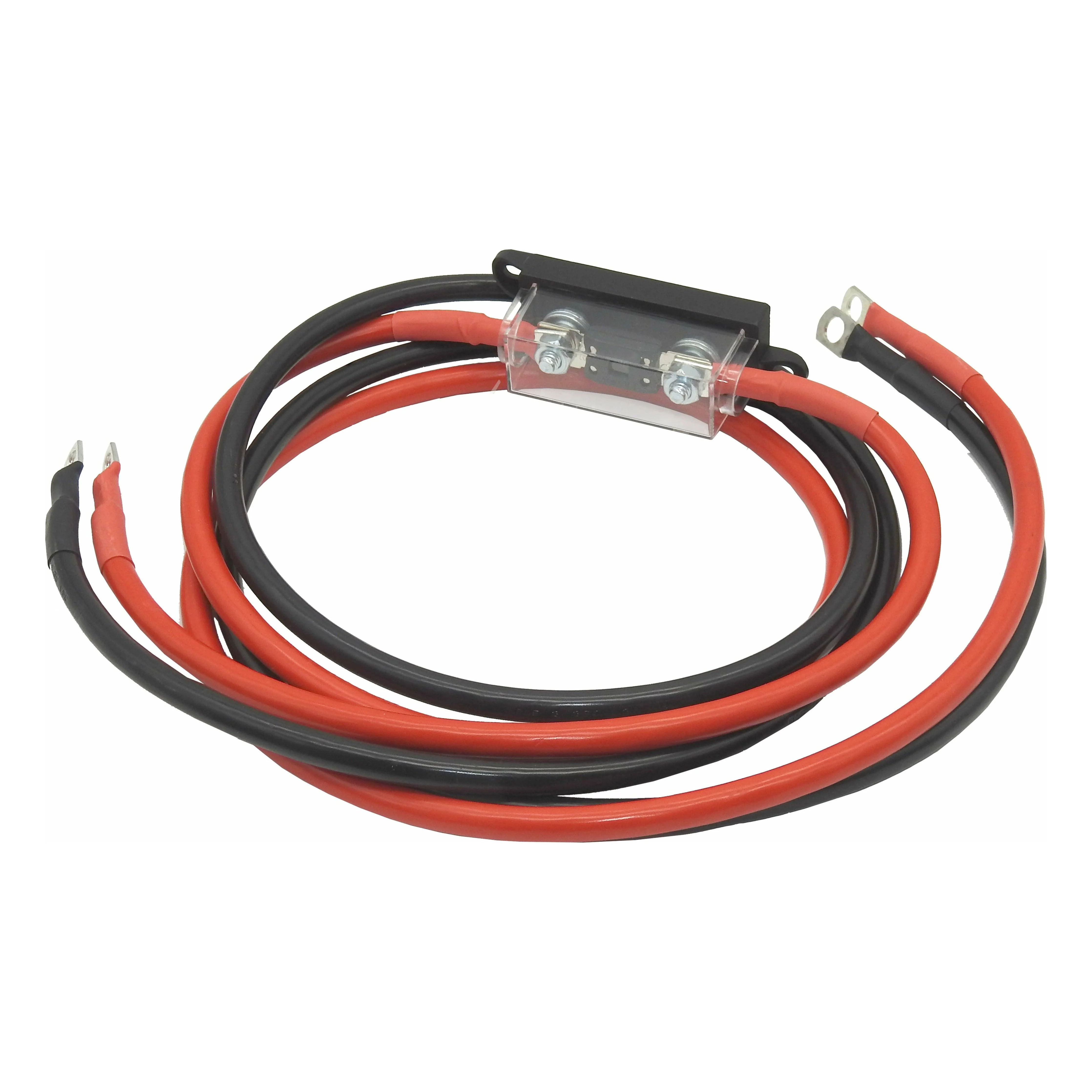Inveter lead 2mt length 3B&S (25mm) Red & Black cable with Mega Fuse Holder Heavy Duty - Perfect for 1000 - 2000 watt Inverters - Image 2