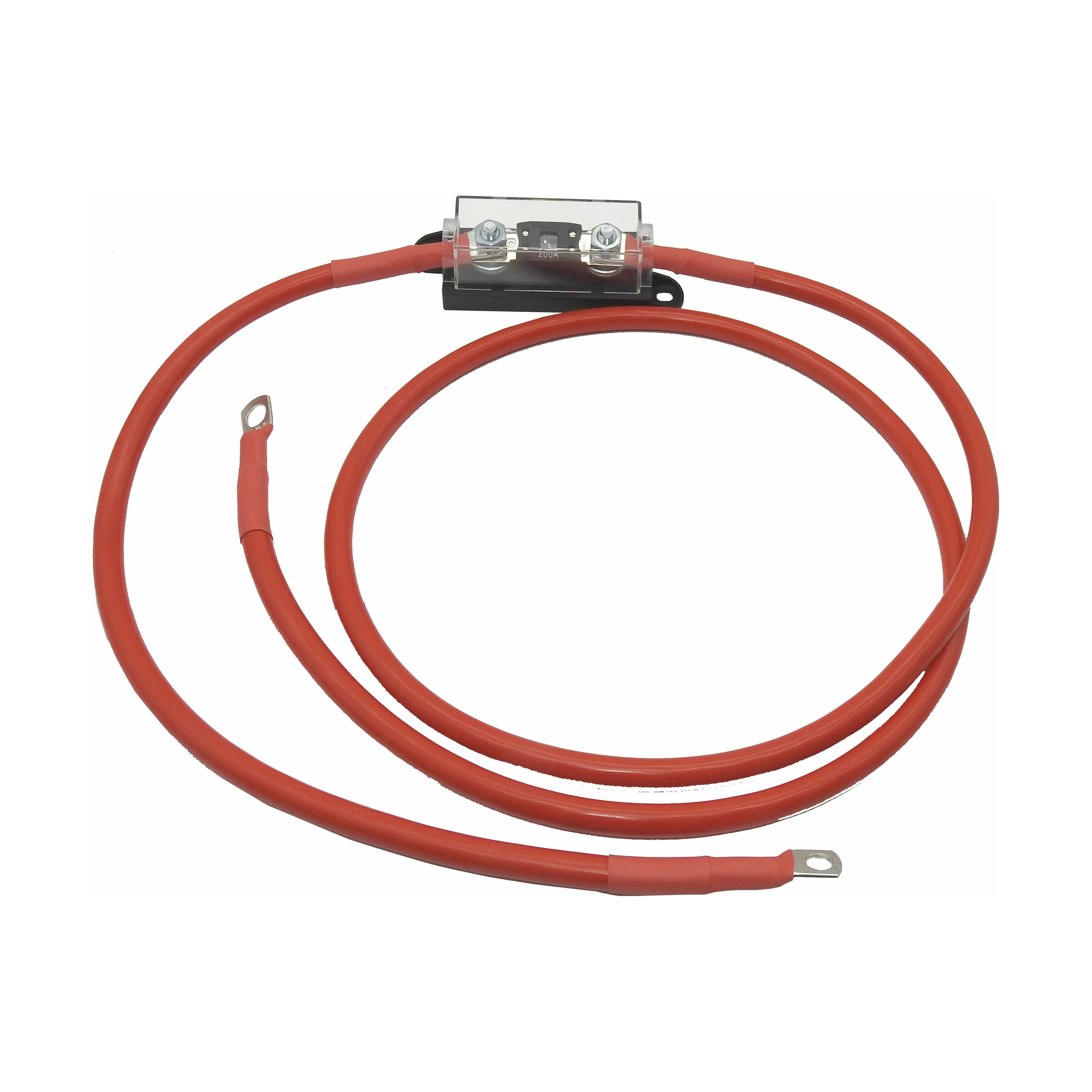 Inveter lead 2mt length 3B&S (25mm) Red & Black cable with Mega Fuse Holder Heavy Duty - Perfect for 1000 - 2000 watt Inverters - Image 4