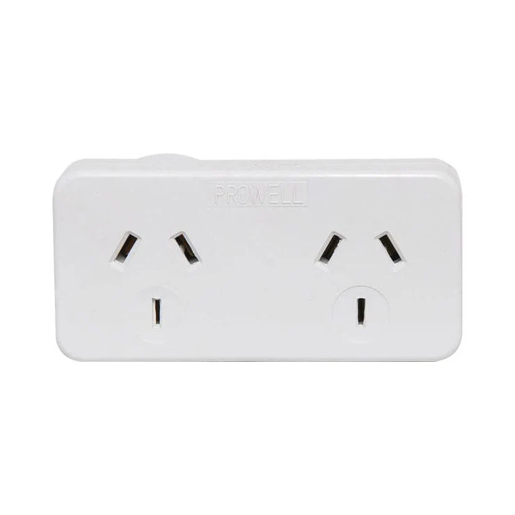 Mains Double Adaptor 240Volt (RIGHT SIDE)