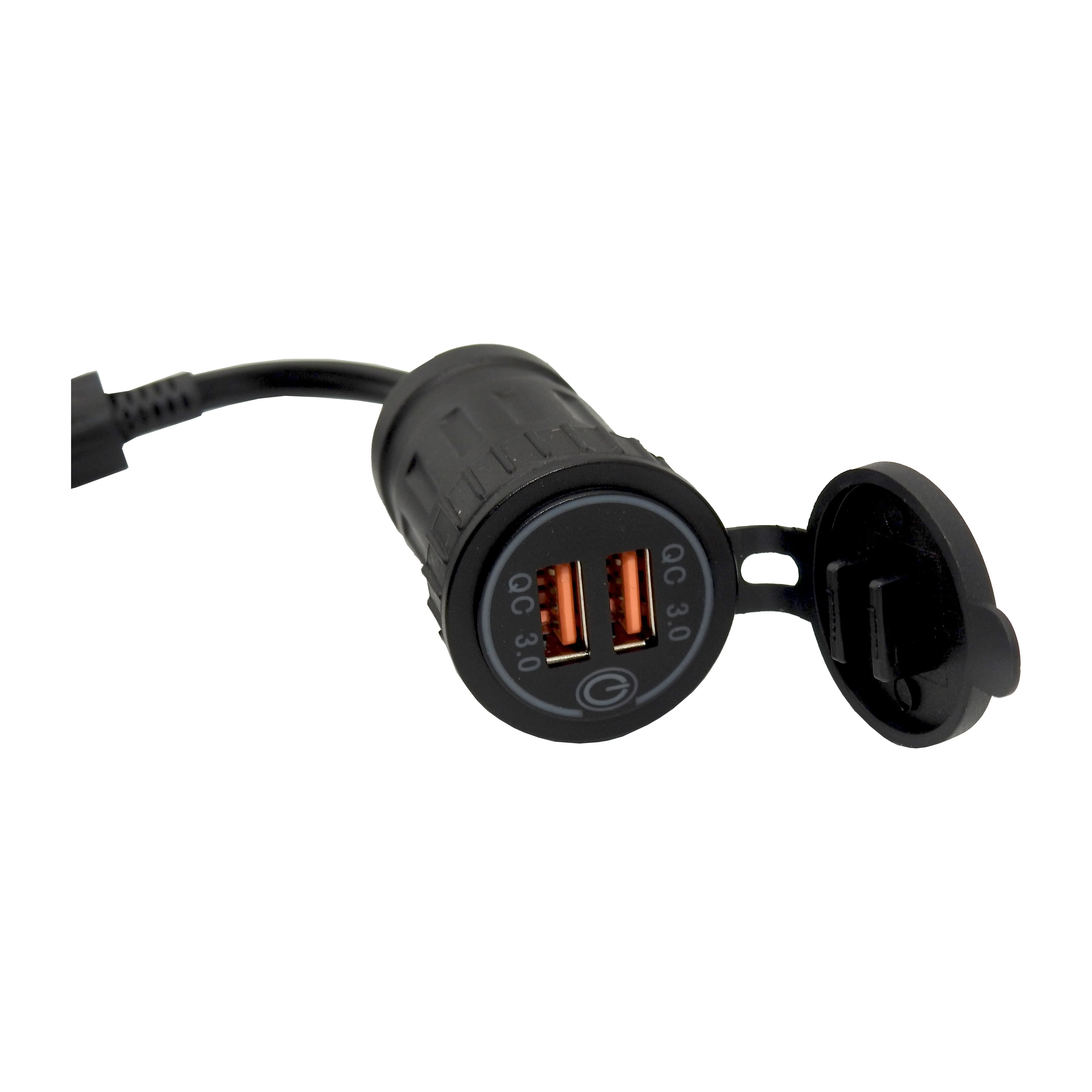Male Engel Plug to Dual USB outlet Boot Adaptor - Image 3