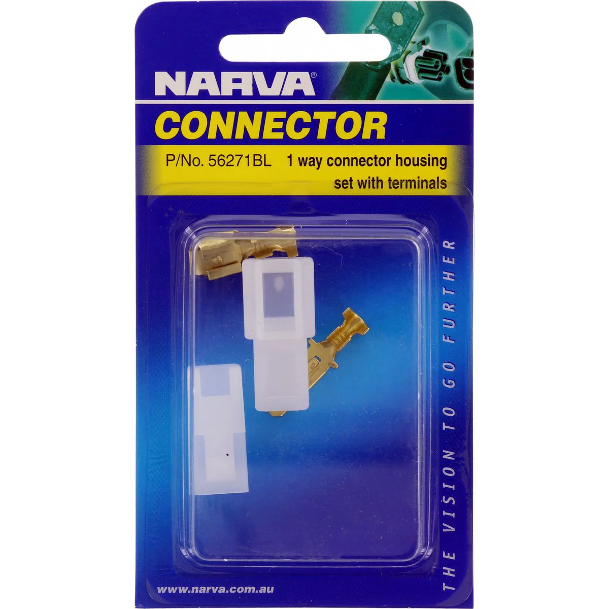 Narva 1 Way Male Quick Connector Housing | 56271BL