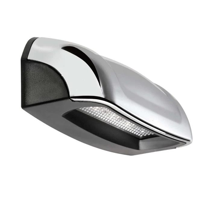 Narva 10-30V Model 8 LED License Plate Lamp Chrome/Black Housing and 0.5M Cable | 90862CBL