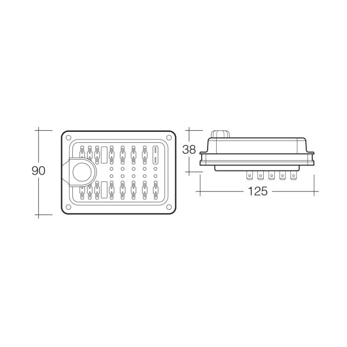 Narva 10-Way Weatherproof Standard ATS Blade Fuse | 54445BL - Image 5