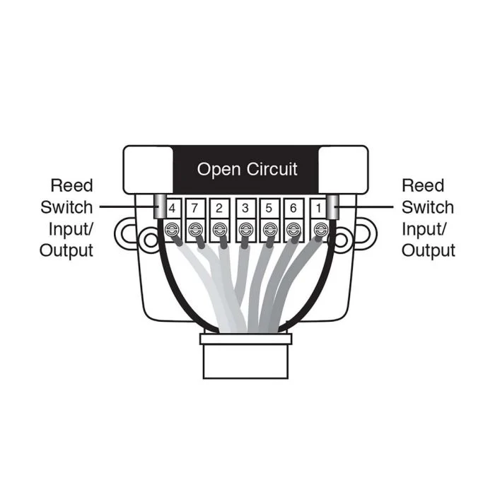 Narva 12 Pin Flat Trailer Socket W Reed Switch use with Normally Open Circuits | 82074BL - Image 2