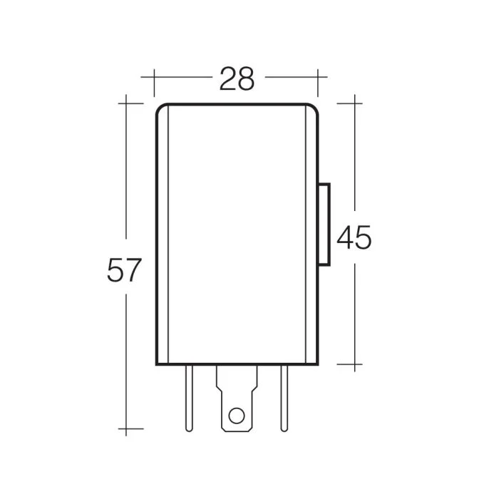 Narva 12 Volt 3 Pin Electronic Flasher Relay | 68238BL - Image 2