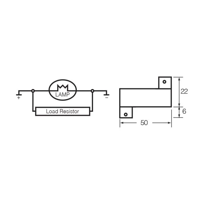 Narva 12V 21W LED Load Resistor | 90034BL2 - Image 2