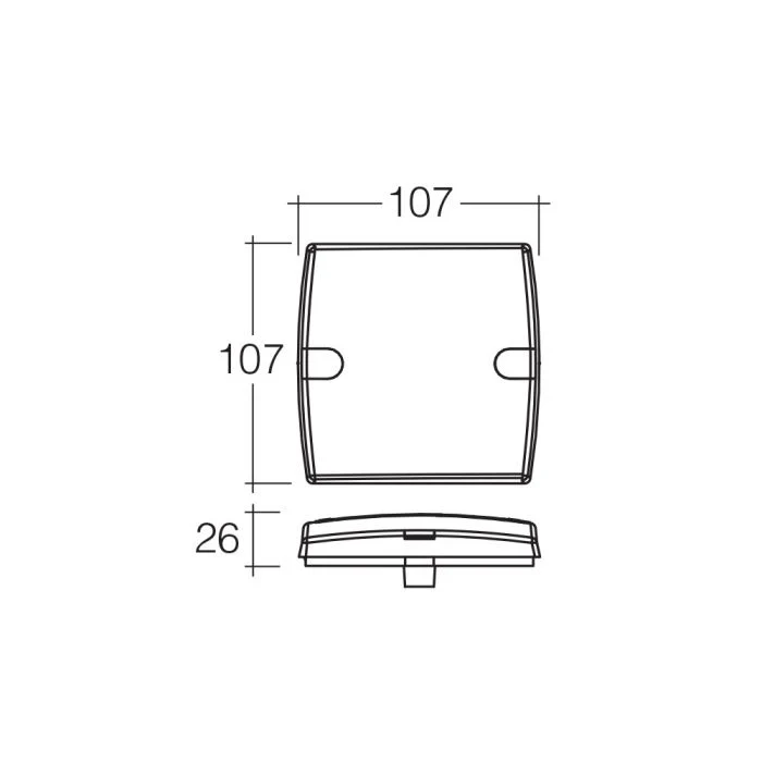 Narva 12V Model 34 LED Slimline Rear Combination Lamp With License Plate Lamp 0.5M Cable | 93440BL2 - Image 2