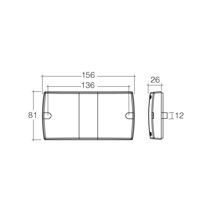 Narva 12V Volt Model 36 LED Slimline Rear Combination Lamp With License Plate Lamp | 93630BL - Image 2