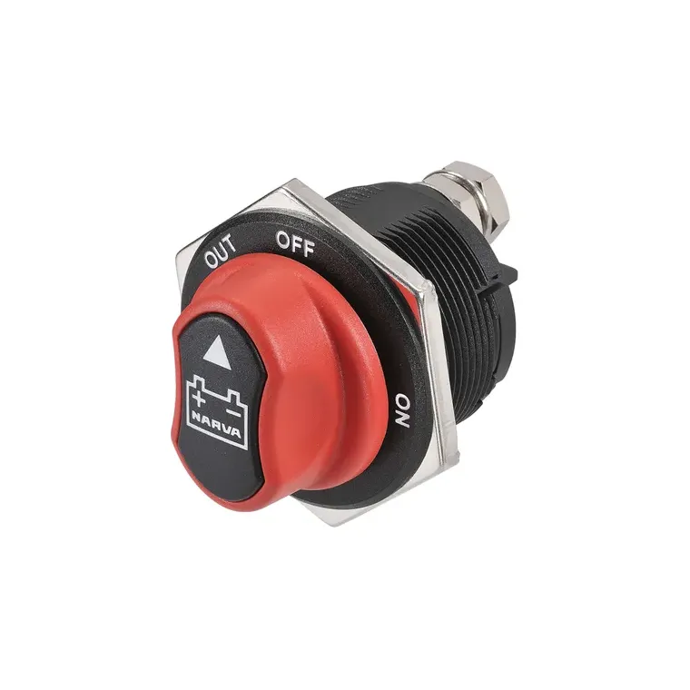 Narva 200 AMP 'Rotary' Battery Master Switch With Removeable Keyed Knob | 61043BL