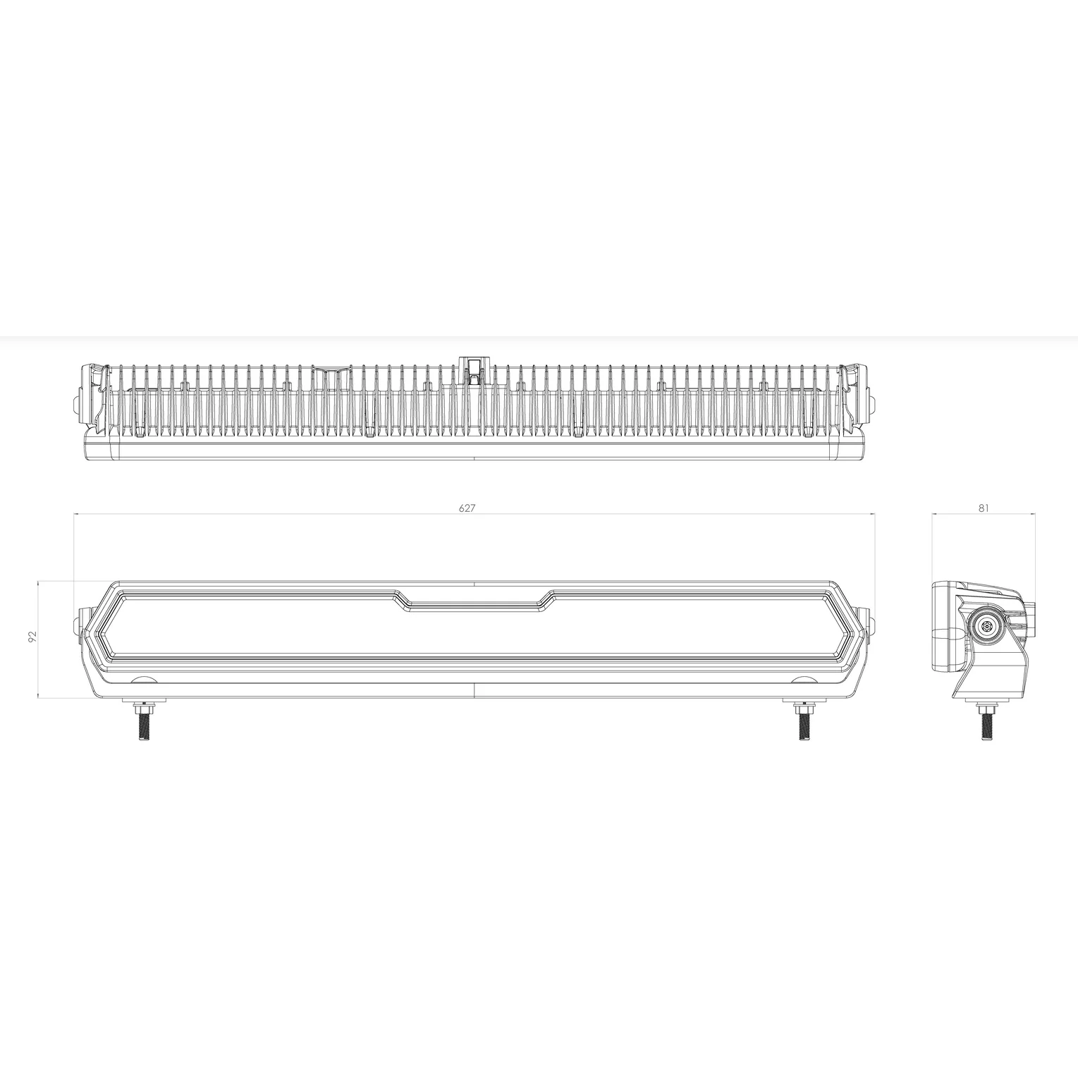 Narva 24" Inch Ultima Light Bar Ultra Satin Long & Wide Hybrid | 71720S - Image 6