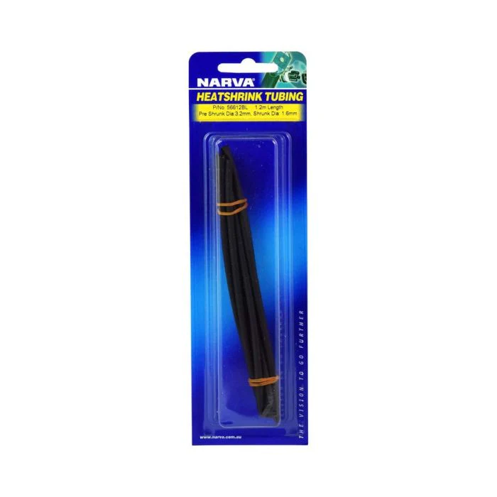 Narva 3.2mm Black Heatshrink (1.2M) | 56612BL