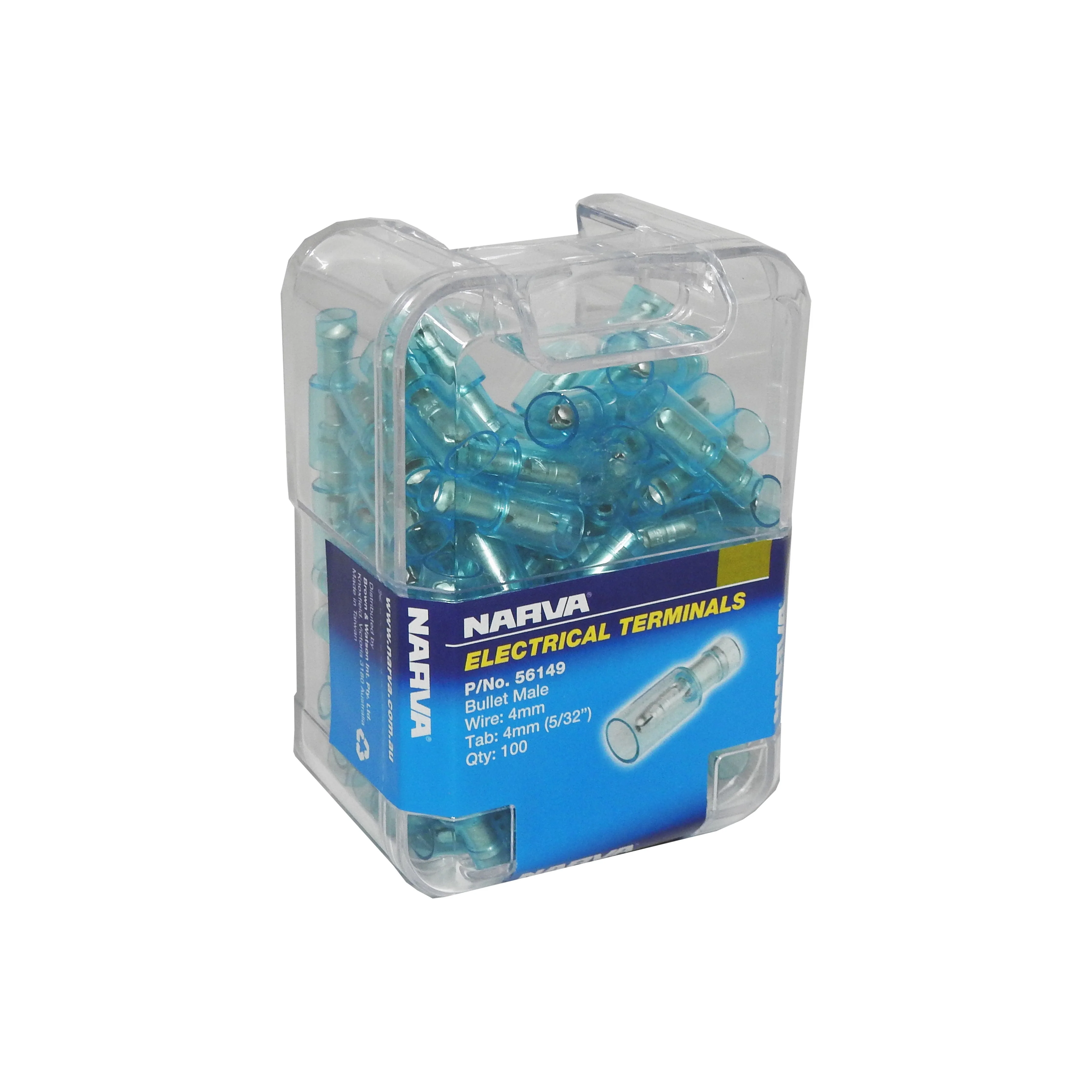 Narva 4.0MM Male Bullet Terminal Blue (100) | 56149