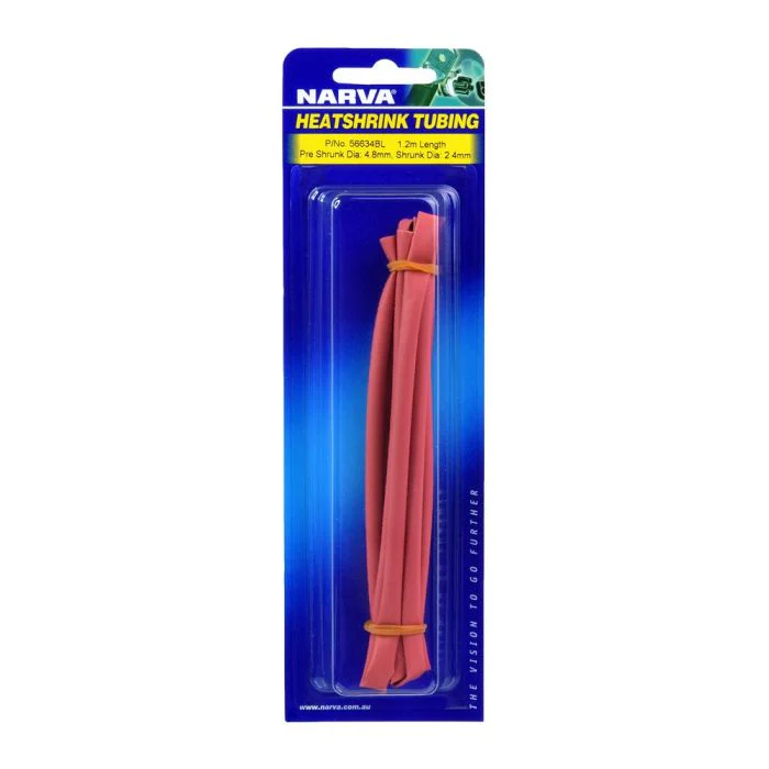 Narva 4.8mm Red Heatshrink (1.2M) | 56634BL