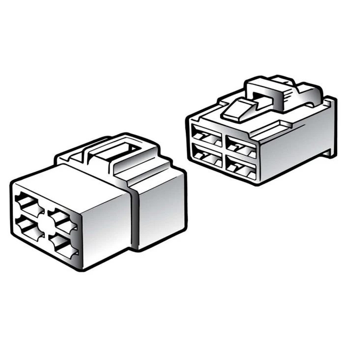Narva 4 Way Male Quick Connector Housing | 56274BL - Image 2