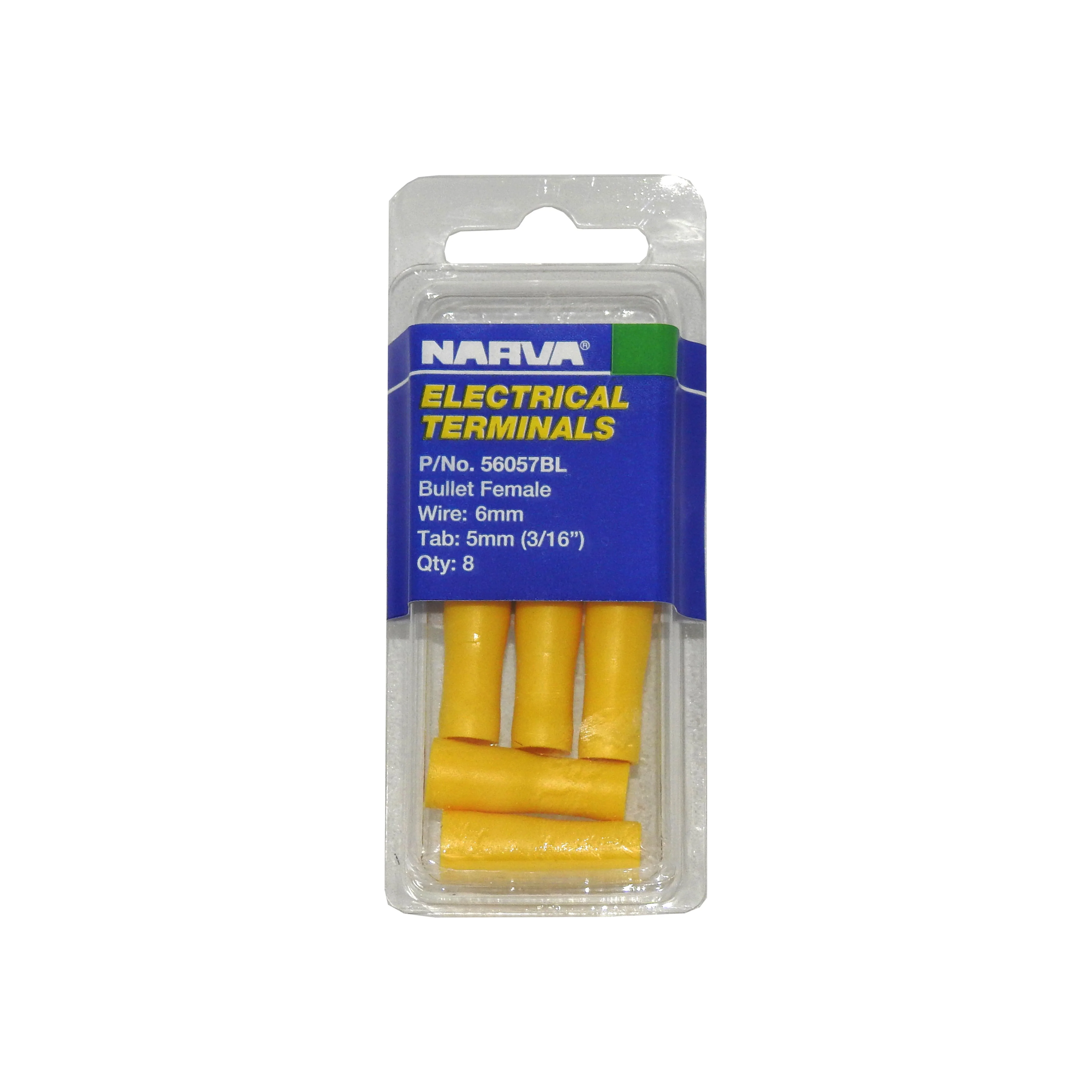 Narva 5.0MM Female Bullet Terminal Yellow (8 pack) | 56057BL