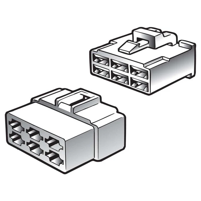 Narva 8 Way Male Quick Connector Housing | 56278BL - Image 2