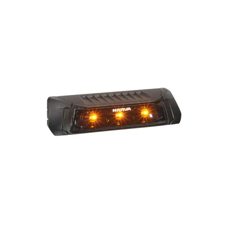 Narva 9-33 Volt LED Scene Light, Flood Beam - Dual Colour (AMBER/WHITE) Black Housing | 72477AW - Image 3