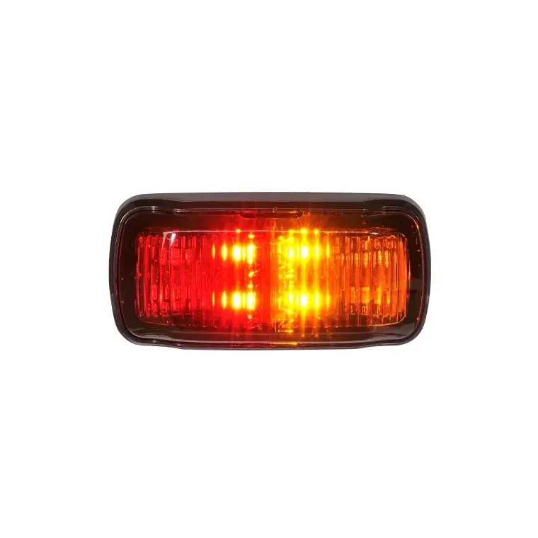 Narva 9–33 Volt LED Side Marker Lamp (RED/AMBER) W Black Deflector Base, 0.5M CABLE | 96402 - Image 3