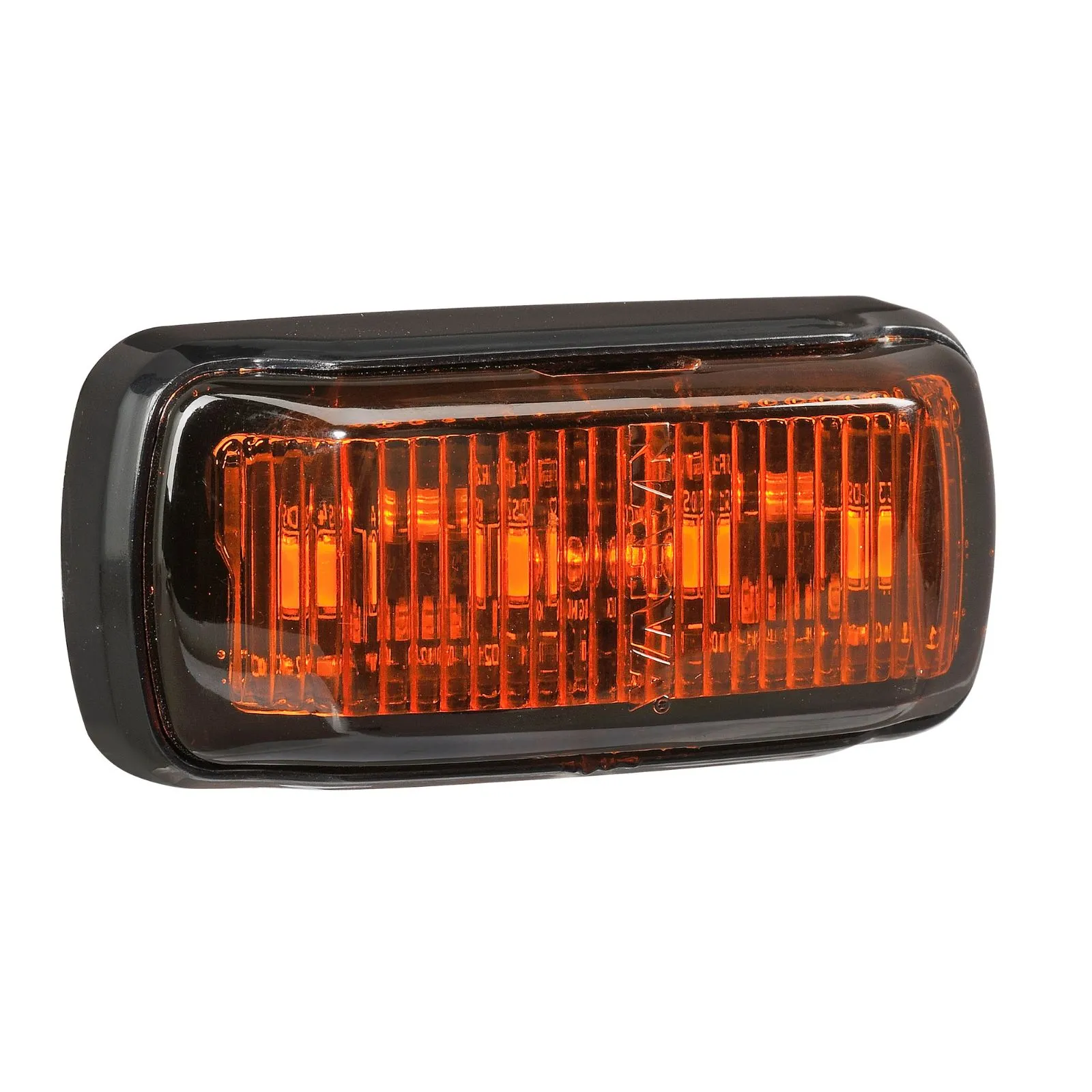 Narva 9–33 Volt LED Side Marker Lamp (AMBER) W Black Deflector Base, 0.5M CABLE | 96422 - Image 3