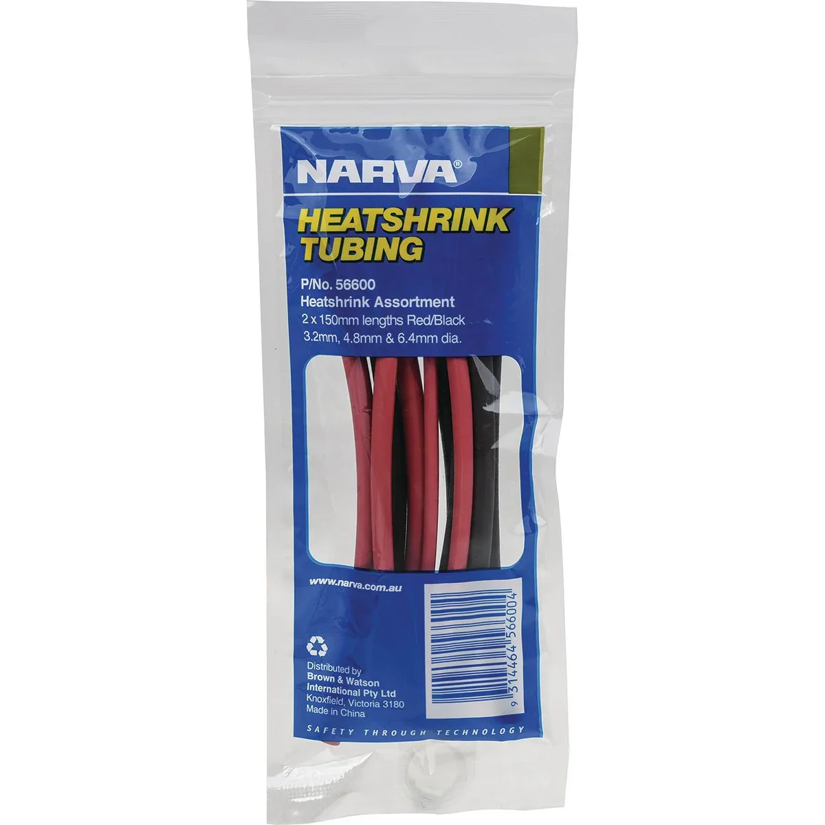 Narva Heatshrink Tubing Assortment 3.2mm - 6.4mm DIA. | 56600