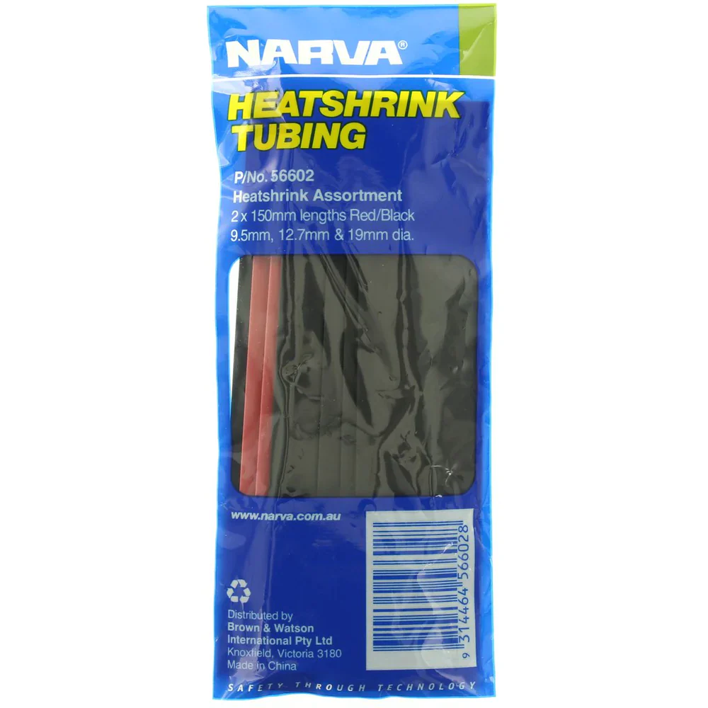 Narva Heatshrink Tubing Assortment 9.5mm - 19mm DIA. | 56602