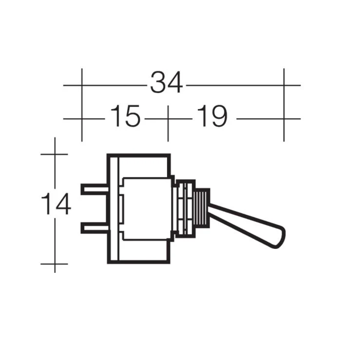 Narva Micro Off/On Toggle Switch | 60290BL - Image 2