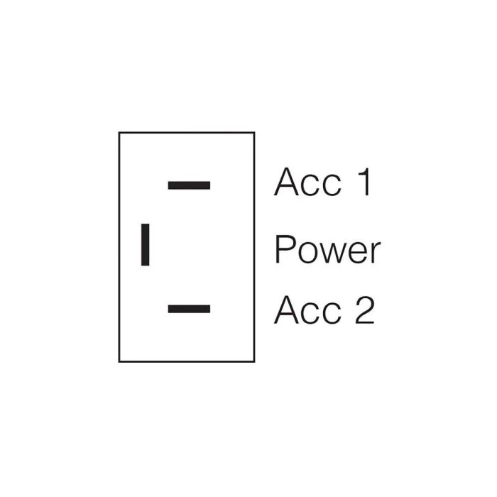 Narva Momentary (On)/Off/Momentary (On) H/D Toggle Switch | 60063BL - Image 3