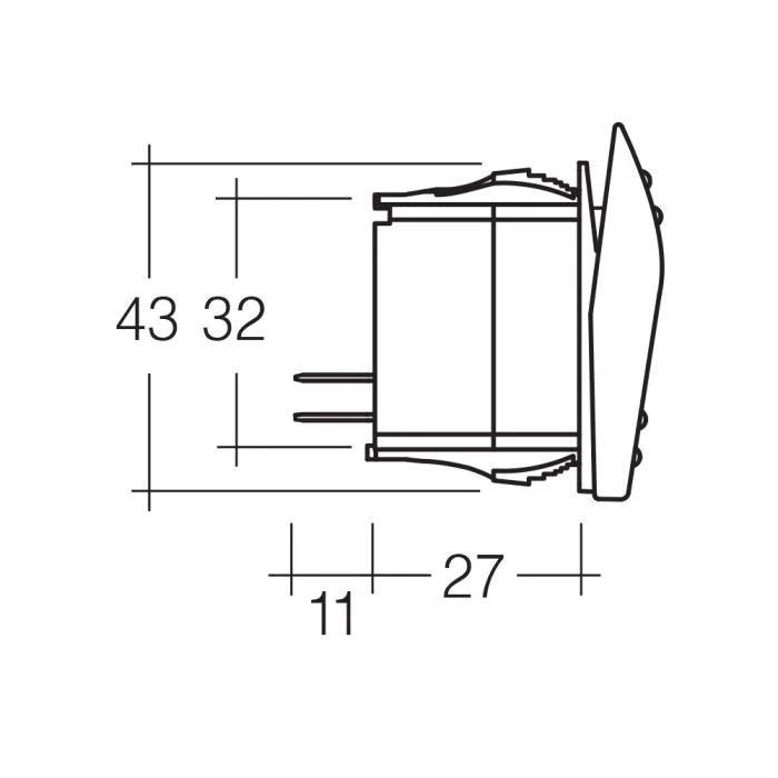Narva Momentary On/Off/Momentary (On) Sealed Rocker Switch | 63110BL - Image 3