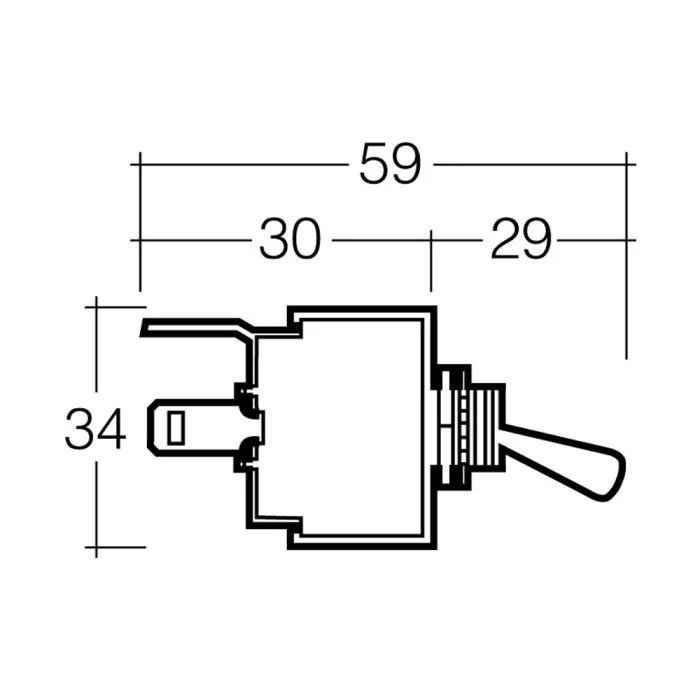 Narva Off/On Heavy-Duty Toggle Switch | 60065BL - Image 2