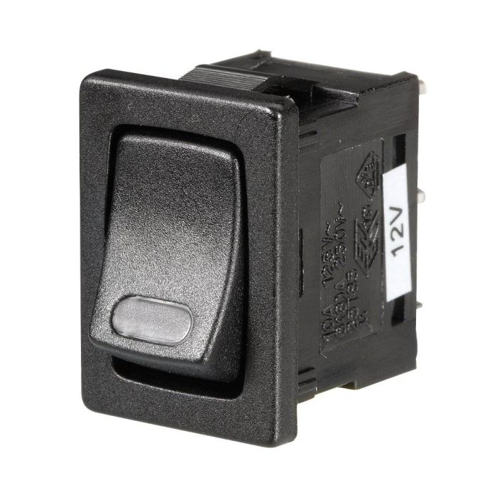 Narva Off/On Micro Rocker Switch with Red LED | 62061BL