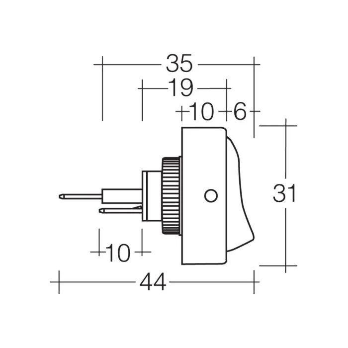 Narva Off/On Rocker Switch | 62055BL - Image 2