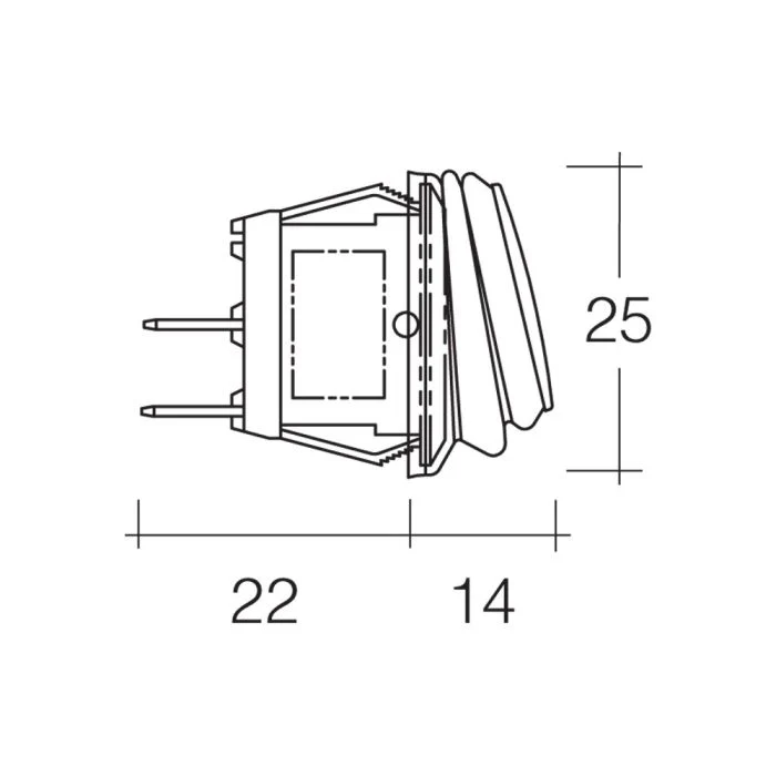 Narva Off/On Rocker Switch with Waterproof Neoprene Boot | 62035BL - Image 2