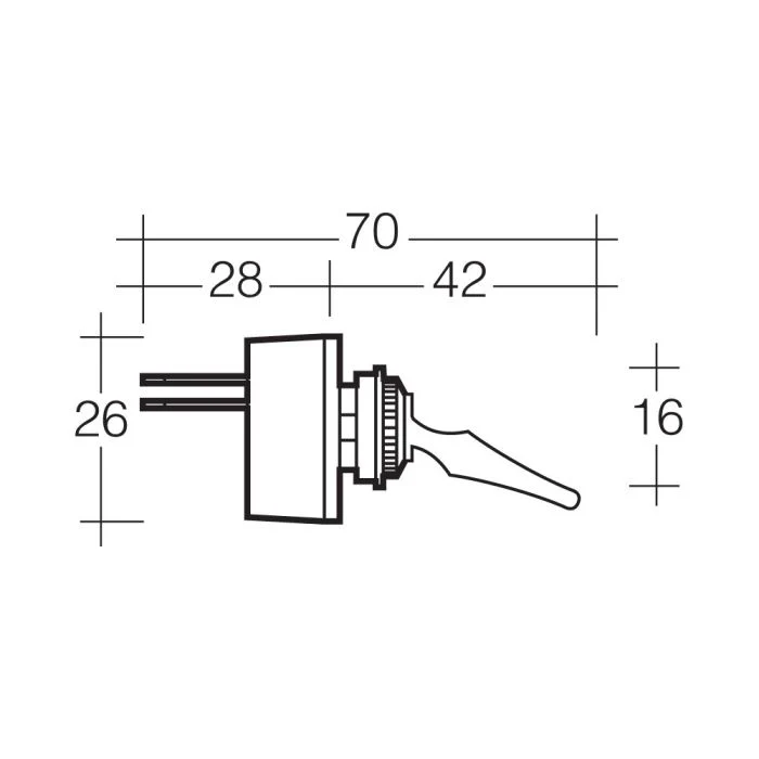 Narva Off/On Toggle Switch | 60044BL - Image 2