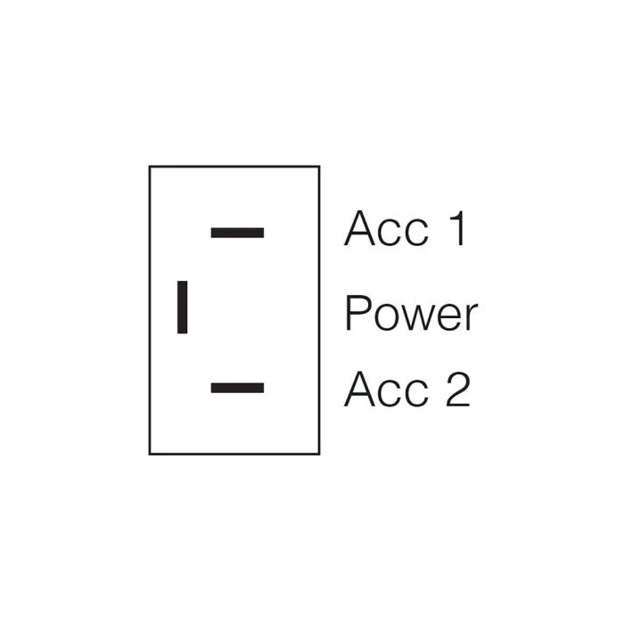 Narva On/Off/On Metal Toggle Switch with On/Off/On Tab | 60061BL - Image 3