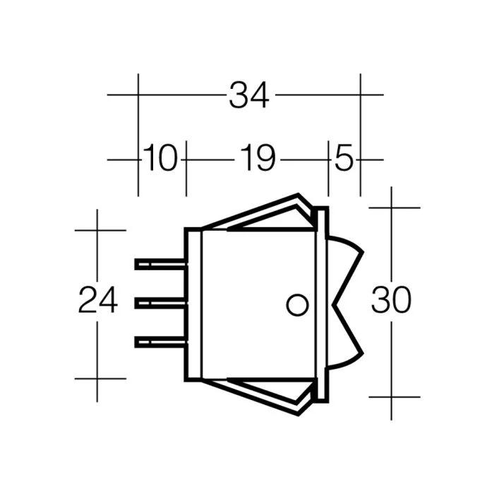 Narva On/Off/On Rocker Switch | 62011BL - Image 2