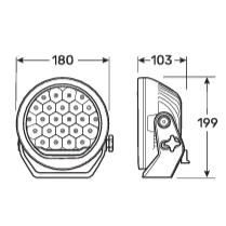 Narva ULTIMA 180 MK3 LED Driving light / Spotlight kit Black | 71734 (Pair) - Image 7