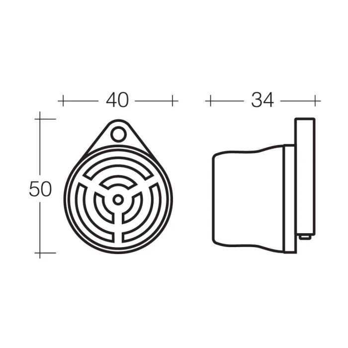 Narva Warning Buzzer - 12 or 24 Dual Voltage 90 Decibels | 72550BL - Image 2