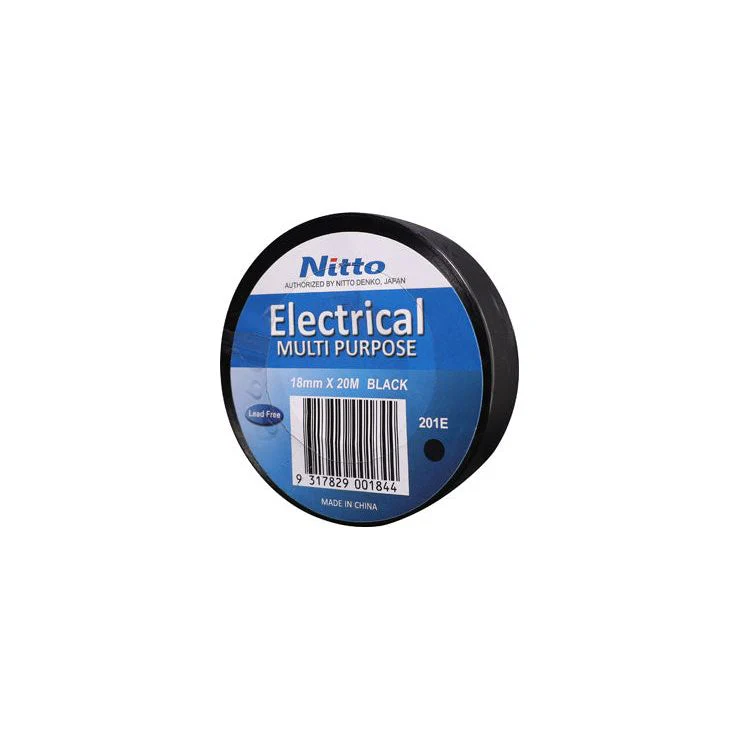 Nitto PVC Insulation Tape Black 20m X 18mm | T3001B