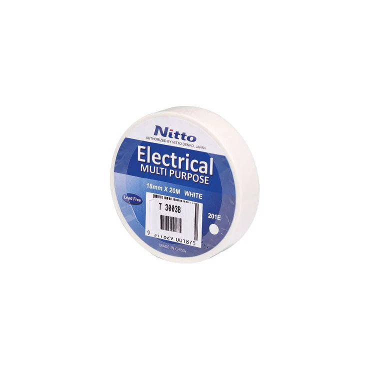 Nitto PVC Tape .15 x 18mm White 20m Roll - Image 2