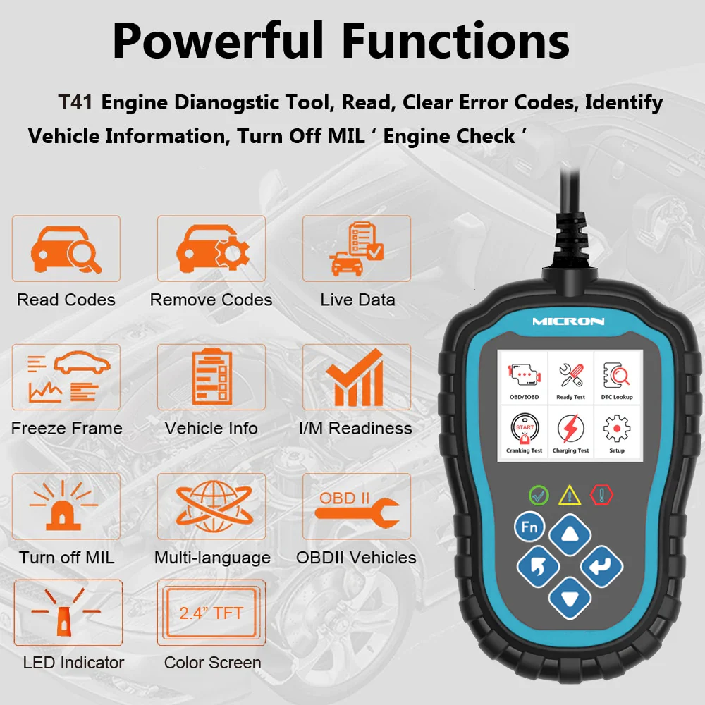 OBDII Scanner Diagnostic Tool | X6017 - Image 4