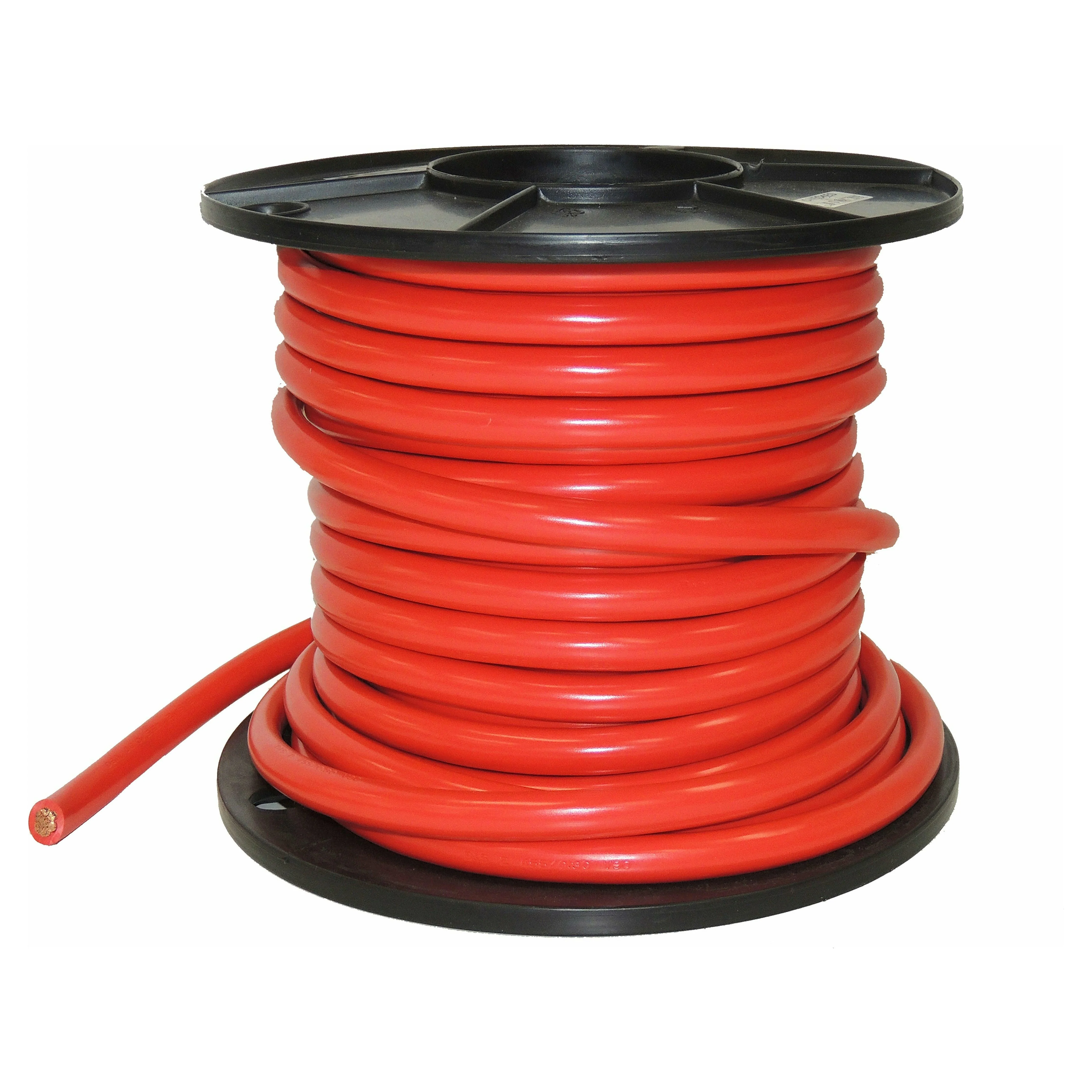 of 65mm (00B&S) SINGLE Automotive cable - RED - rated to 292Amps continuous