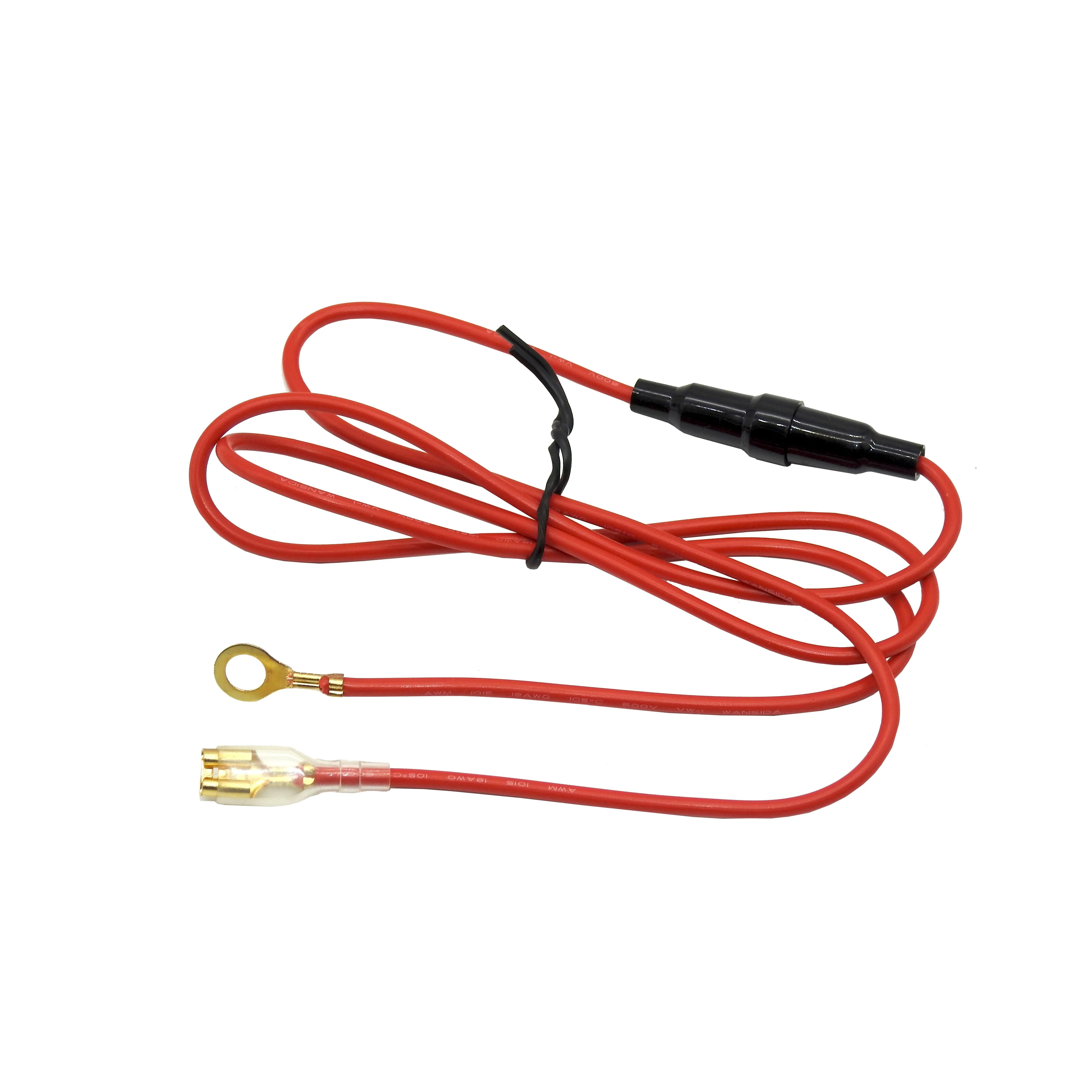 Pre-made DC cable for socket connection 3mm with spade terminal and eyelet - Image 2